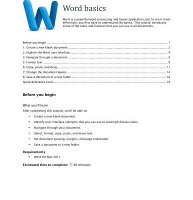 خرید و دانلود نسخه کامل کتاب Microsoft Office for Mac 2011 Tutorial: Word Basics