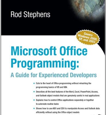 خرید و دانلود نسخه کامل کتاب Microsoft Office programming: A guide for experienced developers