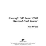 خرید و دانلود نسخه کامل کتاب Microsoft SQL server 2000 weekend crash course