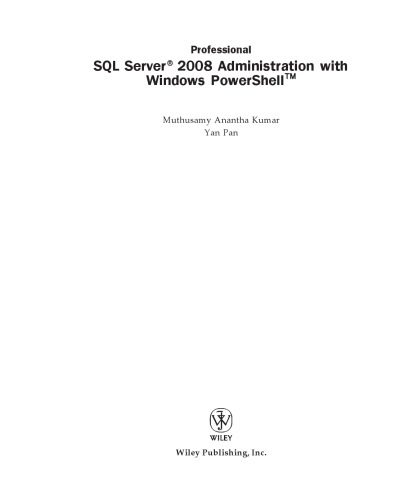 خرید و دانلود نسخه کامل کتاب Microsoft SQL Server 2008 Administration with Windows PowerShell_686790cb7ccbb.jpeg خرید و دانلود نسخه کامل کتاب Microsoft SQL Server 2008 Administration with Windows PowerShell