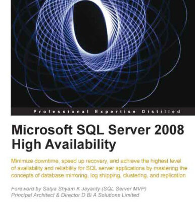 خرید و دانلود نسخه کامل کتاب Microsoft SQL Server 2008 High Availability