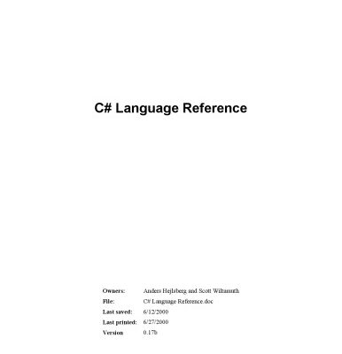 خرید و دانلود نسخه کامل کتاب Microsoft Visual C♯ .Net language reference