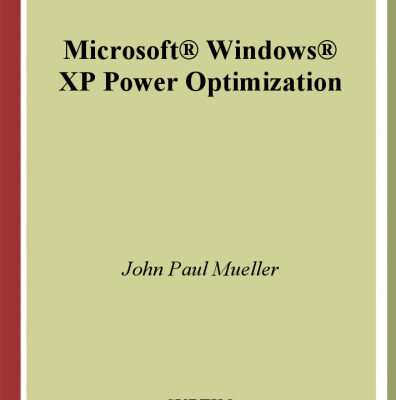خرید و دانلود نسخه کامل کتاب Microsoft Windows XP Power Optimization