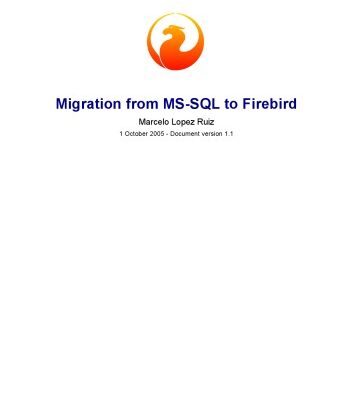 خرید و دانلود نسخه کامل کتاب Migration from MS-SQL to Firebird