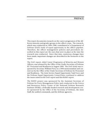 خرید و دانلود نسخه کامل کتاب Minority and Gender Differences in Officer Career Progression (2001)