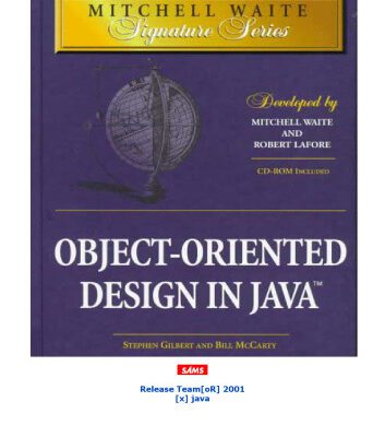 خرید و دانلود نسخه کامل کتاب Mitchell Waite Signature Series: Object-Oriented Design in Java