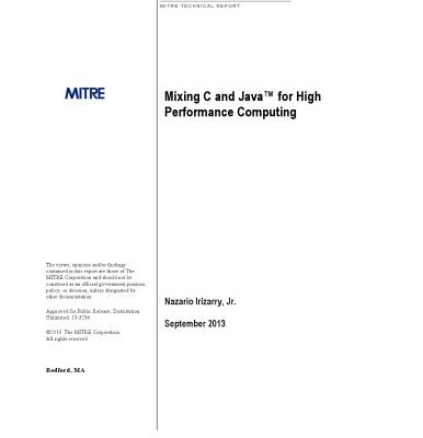 خرید و دانلود نسخه کامل کتاب Mixing C and Java™ for High Performance Computing.