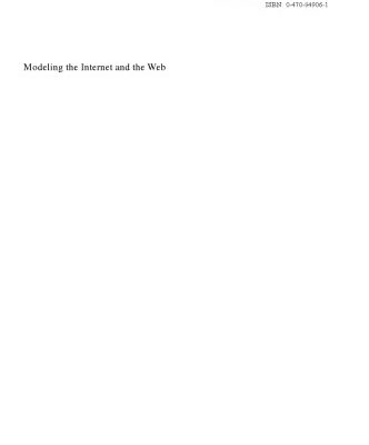 خرید و دانلود نسخه کامل کتاب Modeling the Internet and the Web: probabilistic methods and algorithms