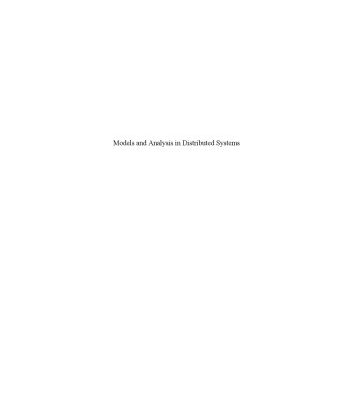 خرید و دانلود نسخه کامل کتاب Models and Analysis for Distributed Systems