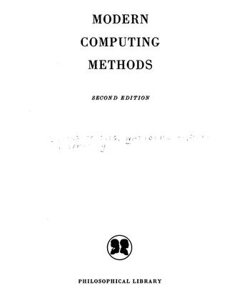 خرید و دانلود نسخه کامل کتاب Modern Computing Methods