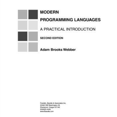 خرید و دانلود نسخه کامل کتاب Modern Programming Languages: A Practical Introduction