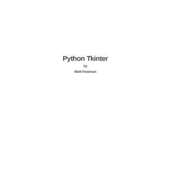 خرید و دانلود نسخه کامل کتاب Modern Tkinter for Busy Python Developers