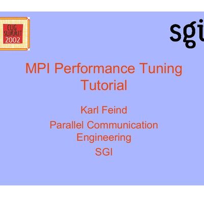 خرید و دانلود نسخه کامل کتاب MPI Performance Tuning