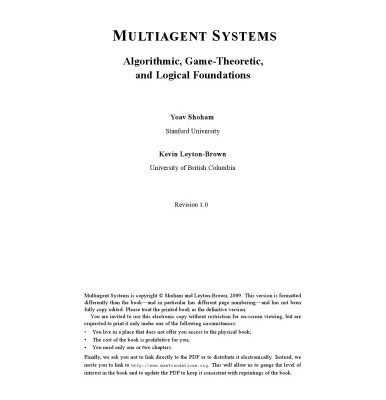 خرید و دانلود نسخه کامل کتاب Multiagent systems: algorithmic, game-theoretic, and logical foundations
