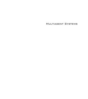 خرید و دانلود نسخه کامل کتاب Multiagent Systems