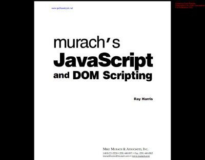 خرید و دانلود نسخه کامل کتاب Murachs javascript and DOM Scripting
