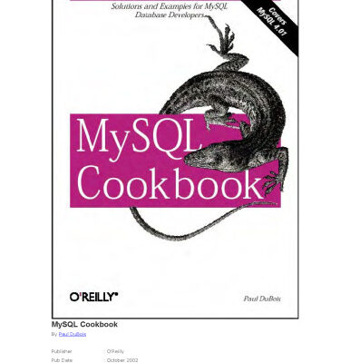 خرید و دانلود نسخه کامل کتاب MySQL Cookbook, 1st edition