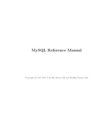 خرید و دانلود نسخه کامل کتاب MySQL Manual