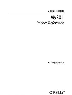 خرید و دانلود نسخه کامل کتاب MySQL pocket reference