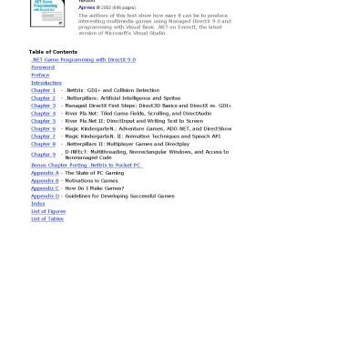 خرید و دانلود نسخه کامل کتاب .NET Game Programming with DirectX 9.0