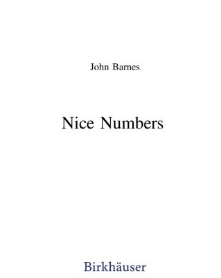 خرید و دانلود نسخه کامل کتاب Nice Numbers