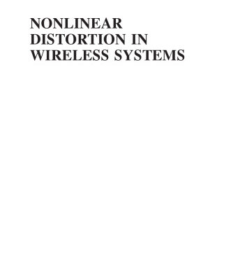 خرید و دانلود نسخه کامل کتاب Nonlinear Distortion in Wireless Systems: Modeling and Simulation with MATLAB®