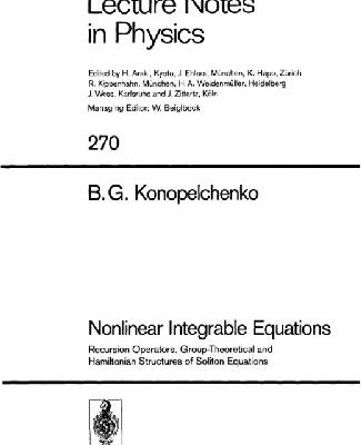 خرید و دانلود نسخه کامل کتاب Nonlinear Integrable Equations