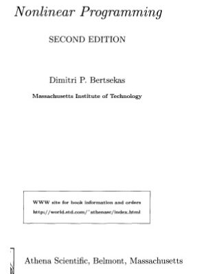 خرید و دانلود نسخه کامل کتاب Nonlinear programming