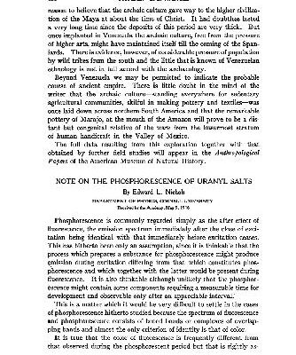 خرید و دانلود نسخه کامل کتاب Note on the Phosphorescence of Uranyl Salts (1916)(en)(6s)