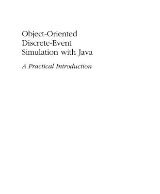 خرید و دانلود نسخه کامل کتاب Object-Oriented Discrete-Event Simulation with Java: A Practical Introduction