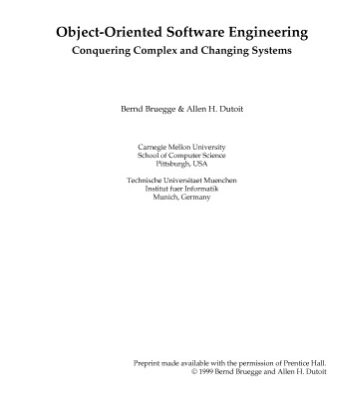 خرید و دانلود نسخه کامل کتاب Object-Oriented Software Engineering: Using UML, Patterns and Java (draft 1999)