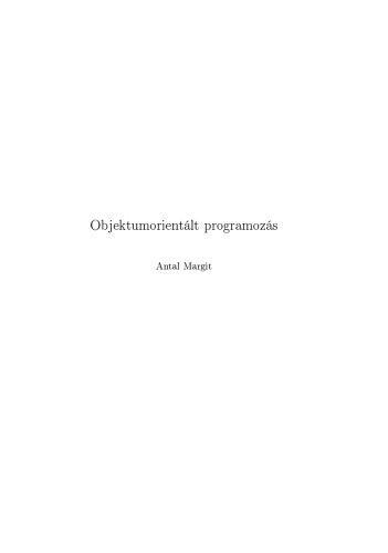 خرید و دانلود نسخه کامل کتاب Objektumorientált programozás_6877ef13315b1.jpeg خرید و دانلود نسخه کامل کتاب Objektumorientált programozás