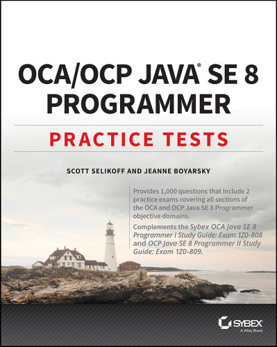 خرید و دانلود نسخه کامل کتاب OCA / OCP Java SE 8 Programmer Practice Tests