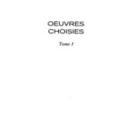 خرید و دانلود نسخه کامل کتاب Oeuvres choisies tome I