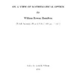 خرید و دانلود نسخه کامل کتاب On a View of Mathematical Optics