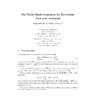 خرید و دانلود نسخه کامل کتاب On Palais-Smale sequences for H-systems. examples