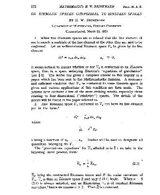 خرید و دانلود نسخه کامل کتاب On Riemann Spaces Conformal to Einstein Spaces