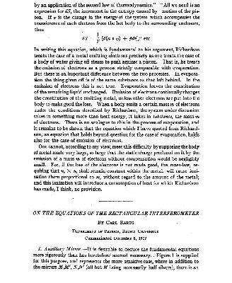 خرید و دانلود نسخه کامل کتاب On the Equations of the Rectangular Interferometer (1917)(en)(7s)