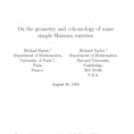 خرید و دانلود نسخه کامل کتاب On the geometry and cohomology of some simple Shimura varieties