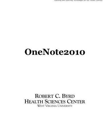 خرید و دانلود نسخه کامل کتاب OneNote 2010