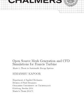 خرید و دانلود نسخه کامل کتاب Open Source Mesh Generation and CFD Simulations for Francis Turbine [master’s thesis]