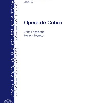 خرید و دانلود نسخه کامل کتاب Opera De Cribro