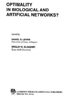 خرید و دانلود نسخه کامل کتاب Optimality in Biological and Artificial Networks?