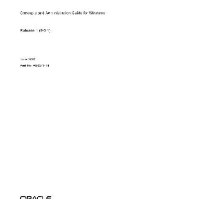 خرید و دانلود نسخه کامل کتاب OracIe9i OLAP Services Concepts and Administration Guide for Windows