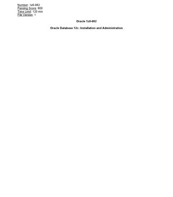 خرید و دانلود نسخه کامل کتاب Oracle 1Z0-062 Exam. 345q. Corrected