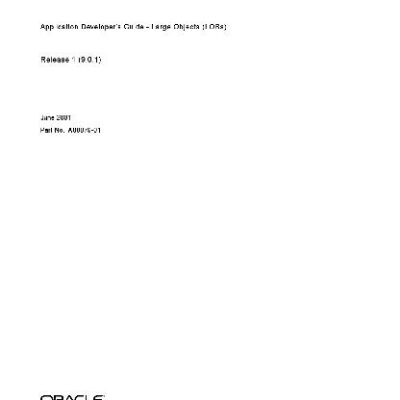 خرید و دانلود نسخه کامل کتاب Oracle 9i. Application Developers Guide – Large Objects (LOBs)
