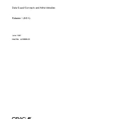 خرید و دانلود نسخه کامل کتاب Oracle 9i. Data Guard Concepts and Administration