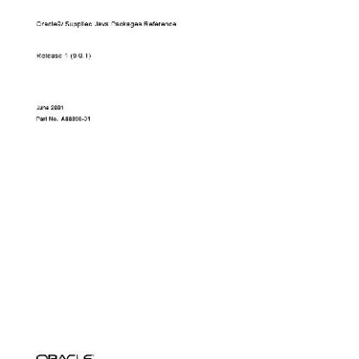 خرید و دانلود نسخه کامل کتاب Oracle 9i. Oracle 9i Supplied Java Packages Reference