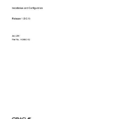 خرید و دانلود نسخه کامل کتاب Oracle 9i Real Application Clusters Installation and Configuration (Part No A89868-02) (Release 9 0 1) (2001)