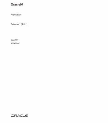 خرید و دانلود نسخه کامل کتاب Oracle 9i Replication (Part No А87499-02) (Release 9 0 1) (2001)